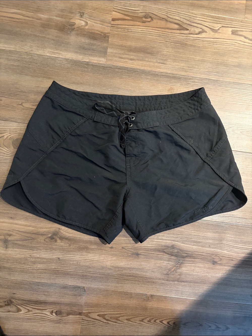 Patagonia Black Women's Athletic Drawcord Shorts